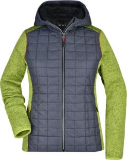 Damen Strick Hybrid Jacke