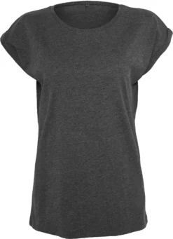 Build Your Brand Damen Extended Shoulder Tee