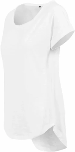 Build Your Brand Damen Long Slub Tee -Modebe Kleidung Geschäft Build Your Brand Ladies Long Slub Tee others 0