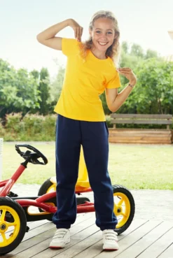 Modebe Kleidung Geschäft -Modebe Kleidung Geschäft Fruit of the Loom Classic Elasticated Cuff Jog Pants Kids model