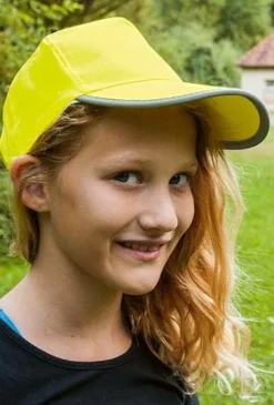 Kinder High Visibility Cap For -Modebe Kleidung Geschäft Korntex Hi Viz Fluo Cap Kids default