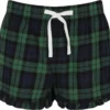 Damen Tartan Frill Shorts