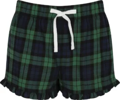 Damen Tartan Frill Shorts