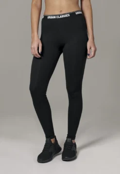 URBAN CLASSICS Damen Logo Leggings