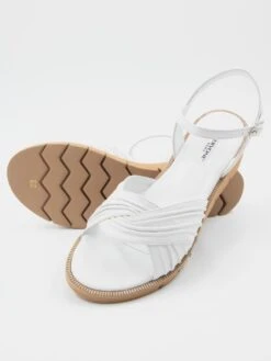 Cervone 444 Sandaletten NAPPA BIANCO -Modebe Kleidung Geschäft cervone sandalette 444 15