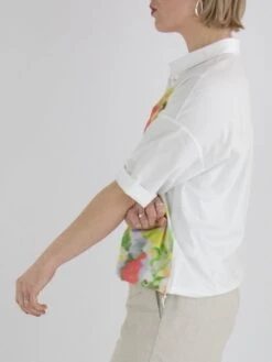 Marc Cain WC 55.02 J28 Blusen 100 -Modebe Kleidung Geschäft marc cain bluse wc 55 02 j28 2